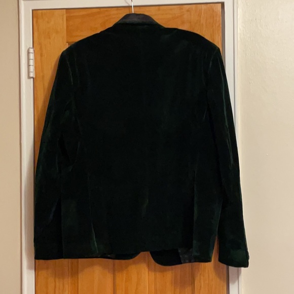 Forest green suede tux jacket - Picture 5 of 5